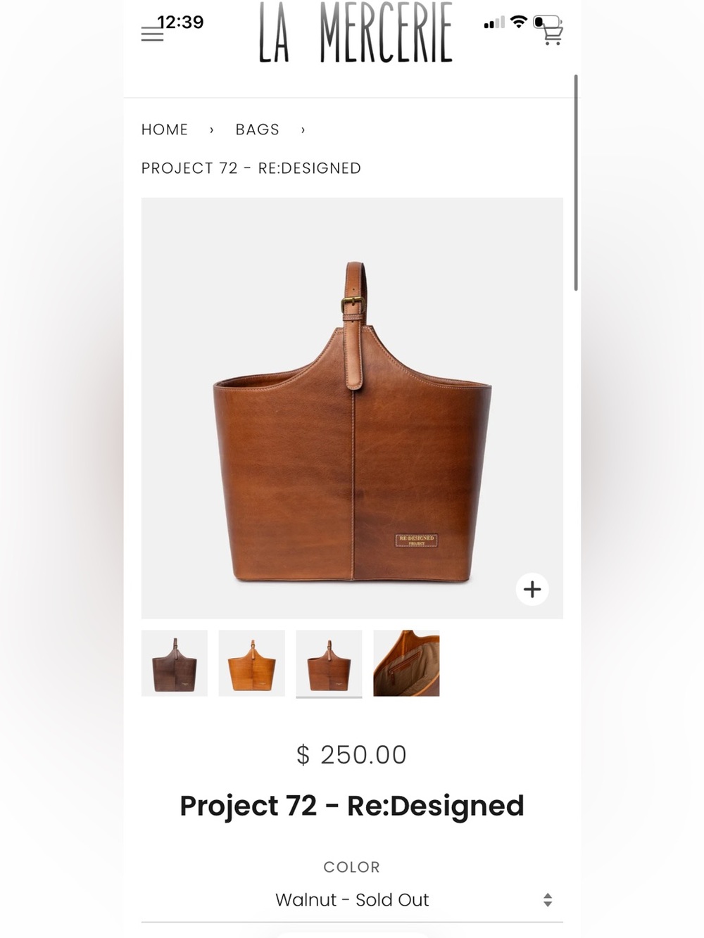 Re:Designed Project 72 Bag NWT Knitting & Crochet Project Carry All LEATHER